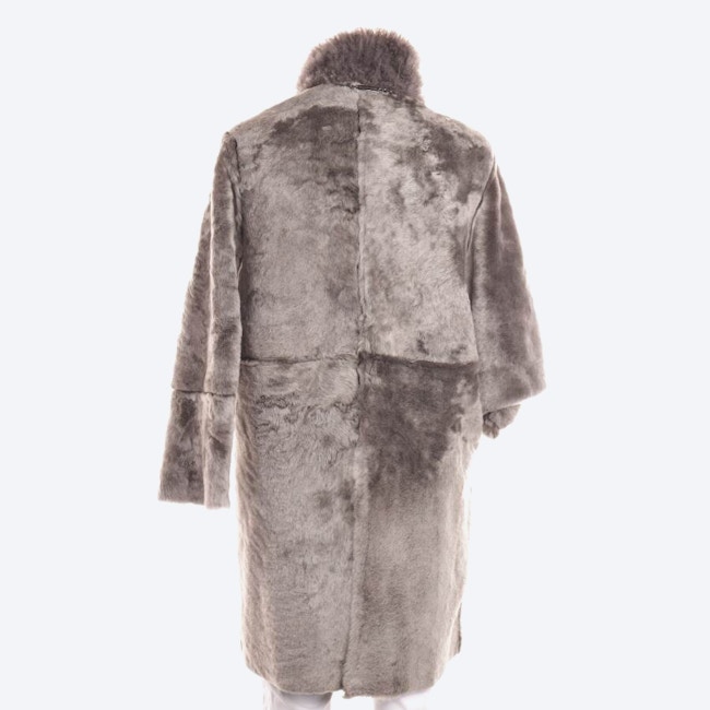 Image 2 of Leather Coat 40 Gray in color Gray | Vite EnVogue