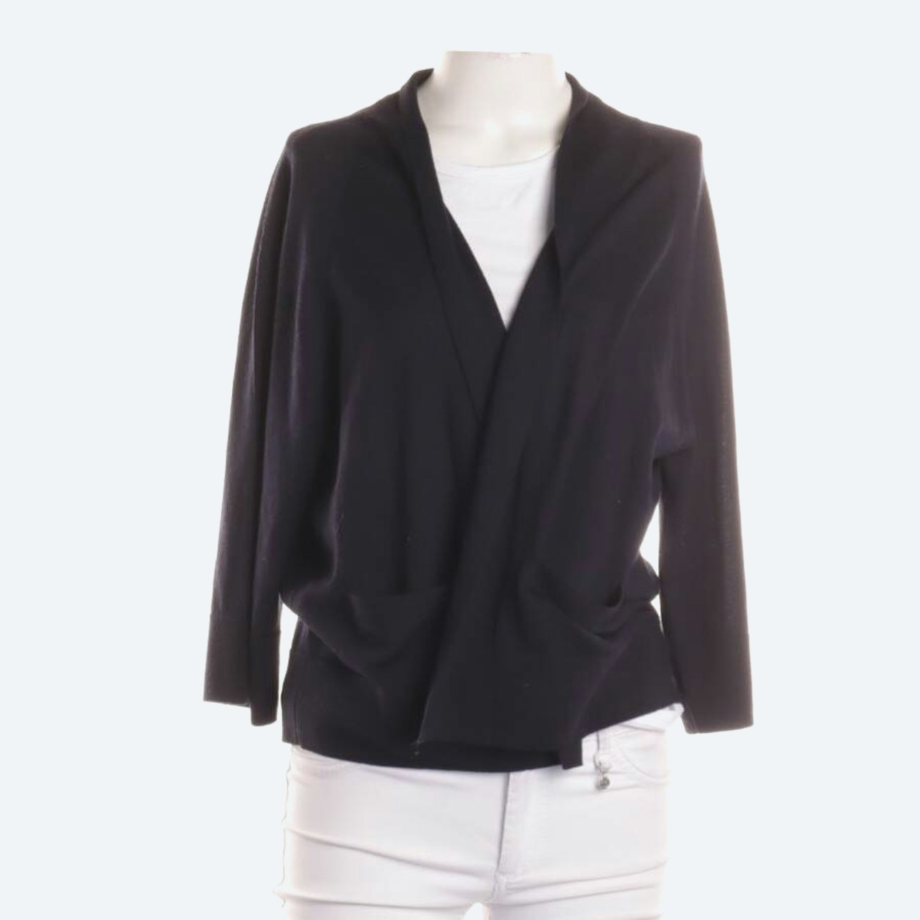 Image 1 of Wool Cardigan M Navy in color Blue | Vite EnVogue