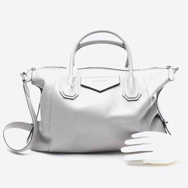 Image 4 of Antigona Medium Handbag Light Gray in color Gray | Vite EnVogue