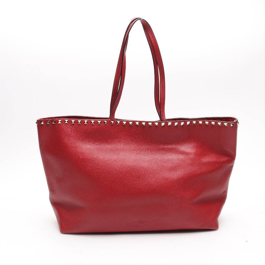 Image 1 of Rockstud Shopper Red in color Red | Vite EnVogue