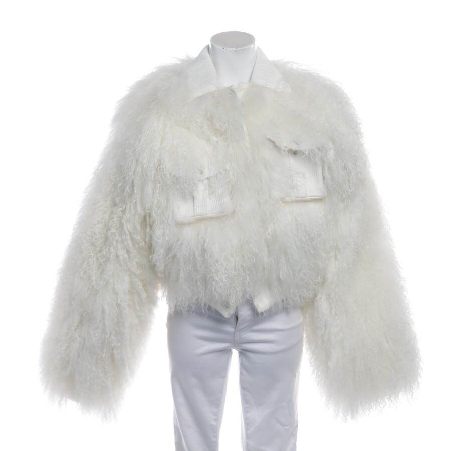 Image 1 of LeatherJacket 34 White in color White | Vite EnVogue