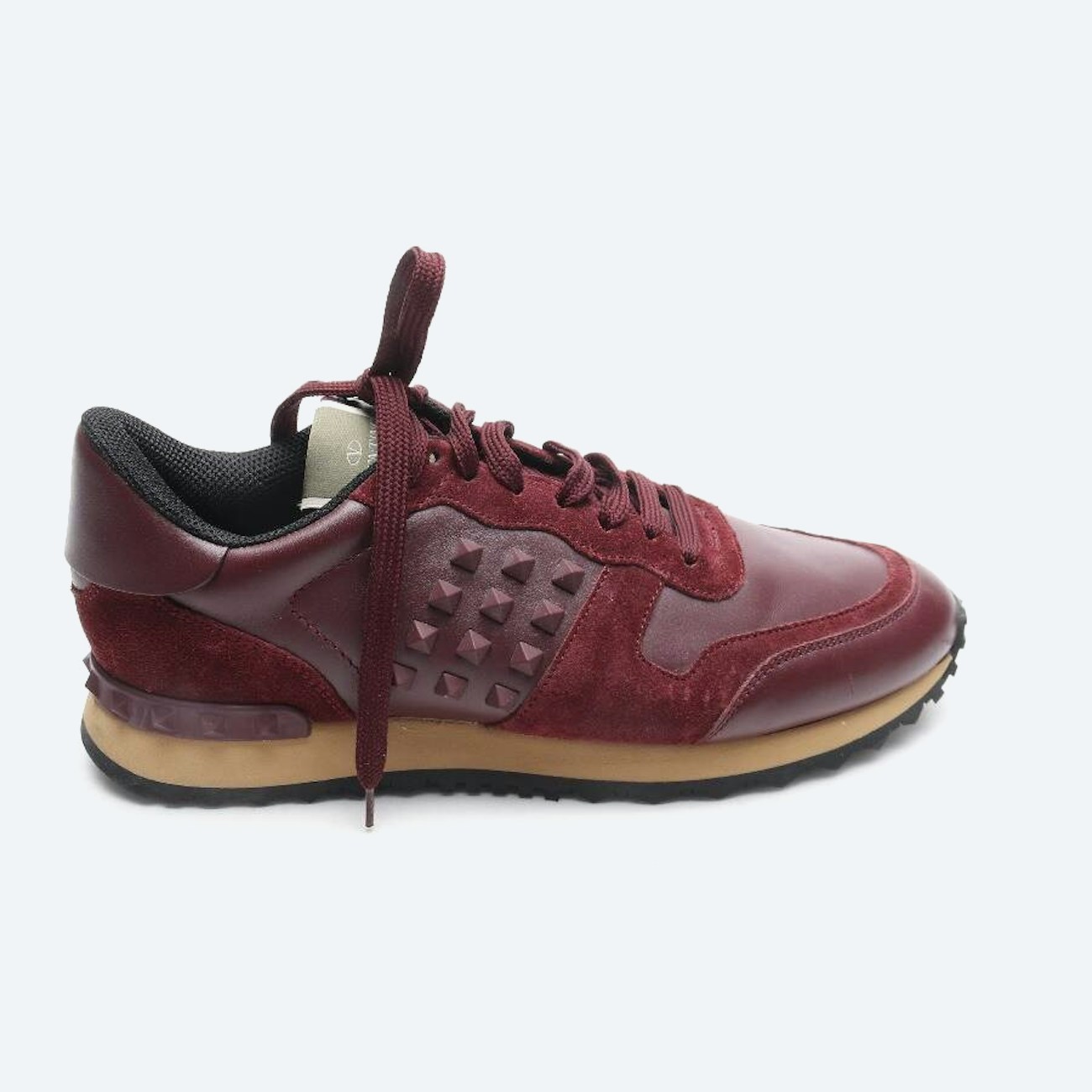 Bild 1 von Rockstud Sneaker EUR 40,5 Bordeaux in Farbe Rot | Vite EnVogue
