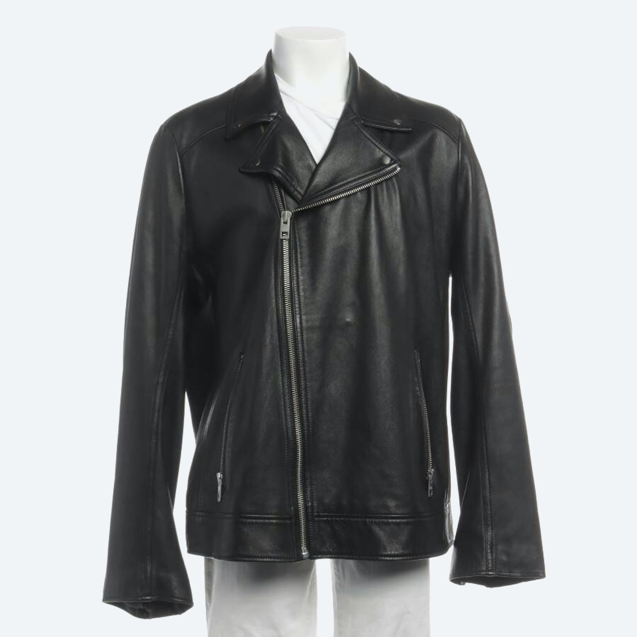 Image 1 of Leather Jacket 58 Black in color Black | Vite EnVogue