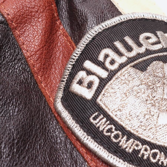 Image 5 of Leather Jacket L Dark Brown in color Brown | Vite EnVogue