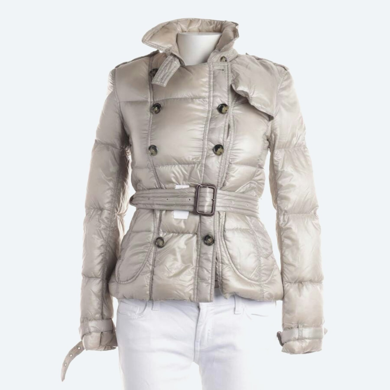 Image 1 of Quilted Jacket 34 Beige in color White | Vite EnVogue