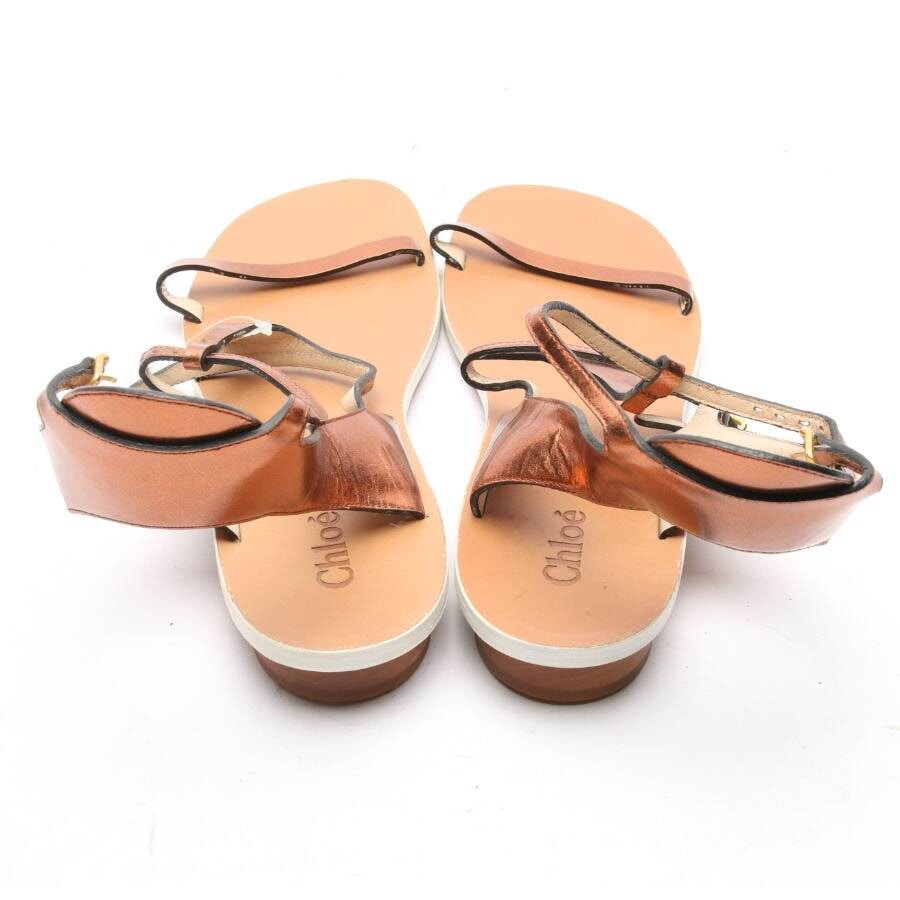 Image 3 of Heeled Sandals EUR 37.5 Copper in color Metallic | Vite EnVogue