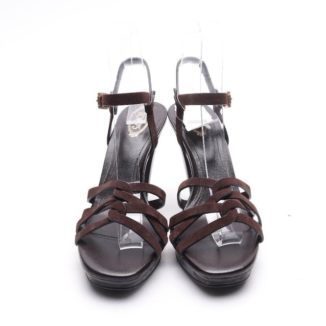 Heeled Sandals EUR 37 Dark Brown | Vite EnVogue