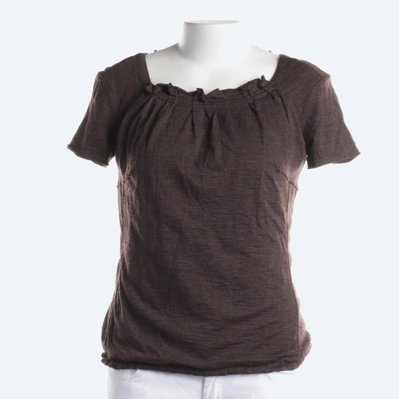 Image 1 of Wool Shirt 36 Dark Brown in color Brown | Vite EnVogue