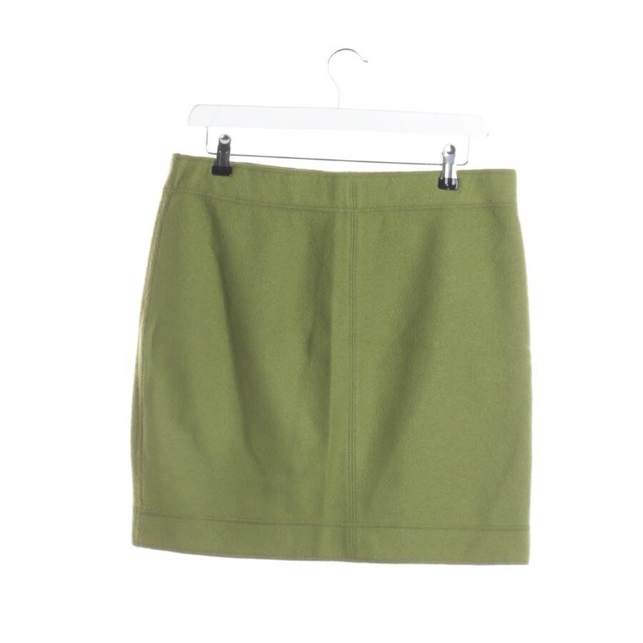 Image 2 of Wool Skirt 40 Olive Green in color Green | Vite EnVogue