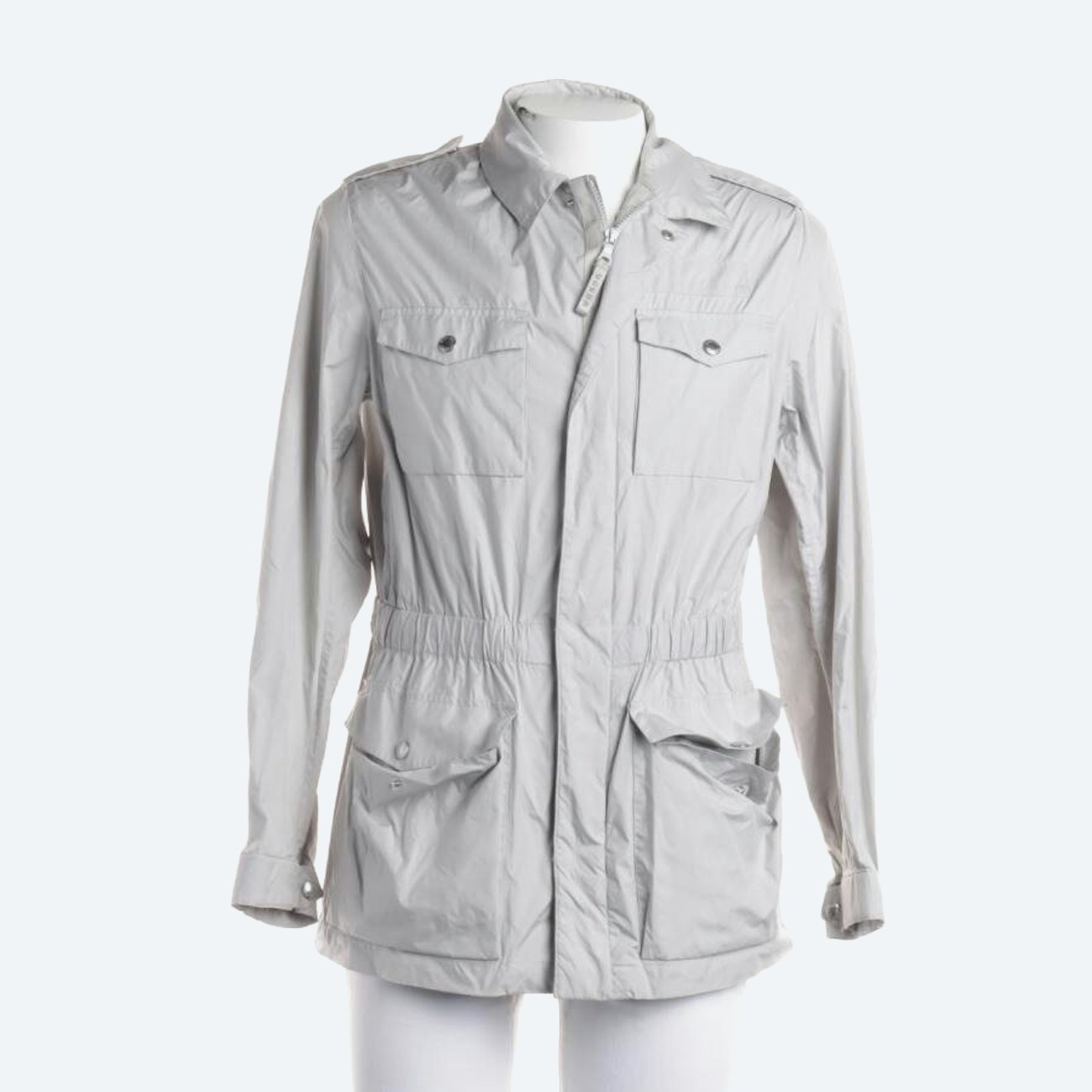 Image 1 of Summer Coat 42 Light Gray in color Gray | Vite EnVogue