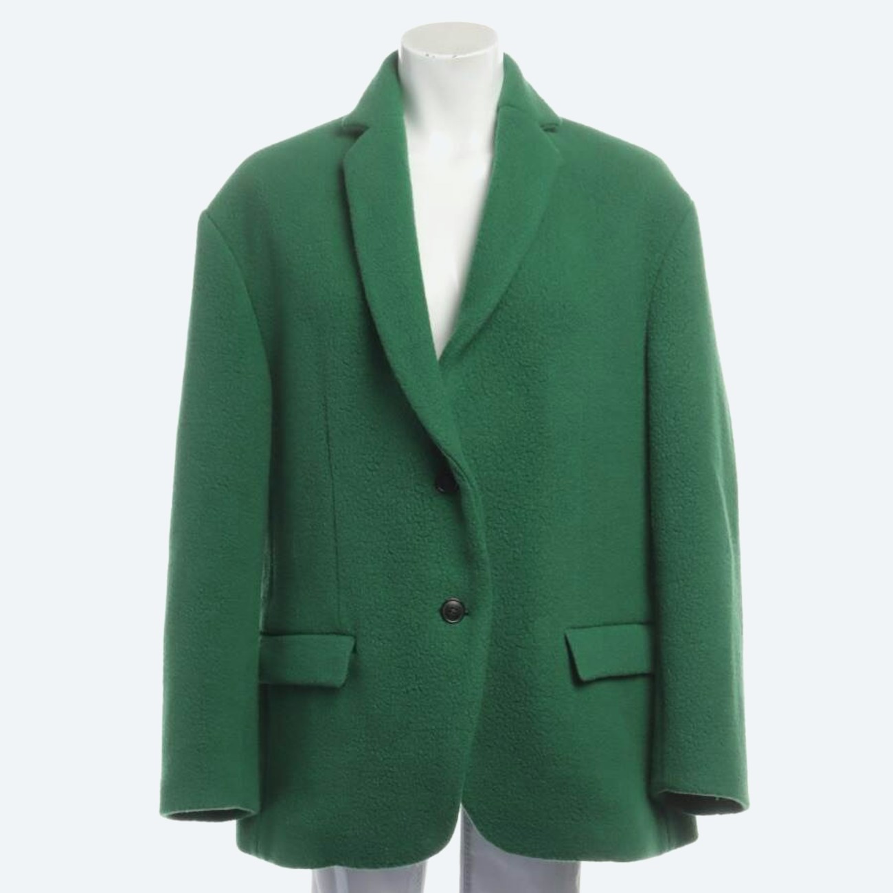 Image 1 of Wool Coat 38 Green in color Green | Vite EnVogue
