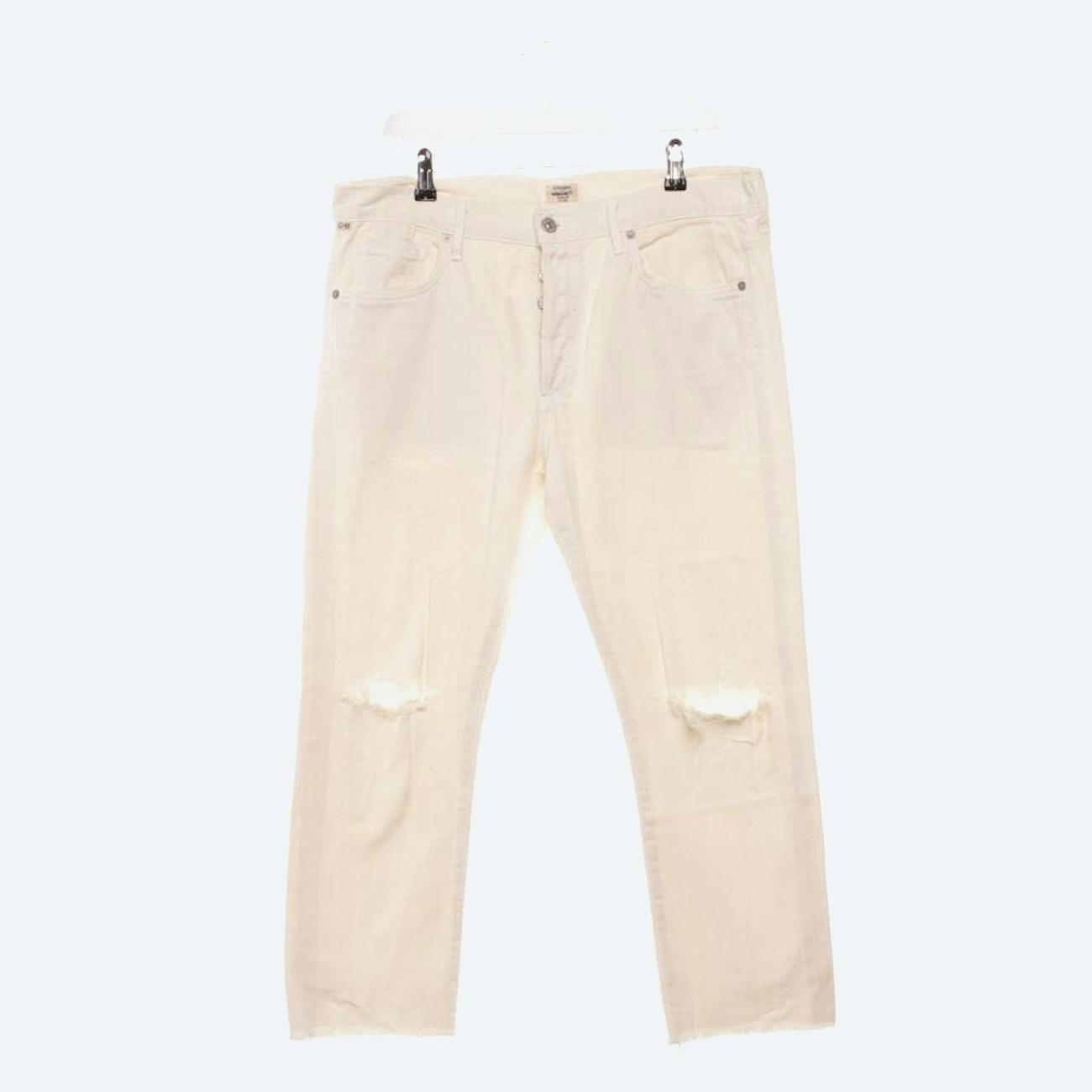Image 1 of Jeans Straight Fit W30 Beige in color White | Vite EnVogue