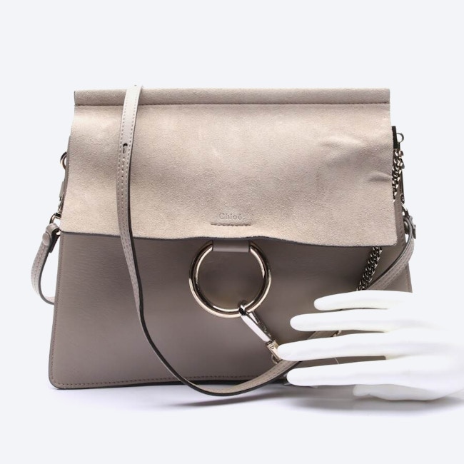 Image 4 of Faye medium Crossbody Bag Gray in color Gray | Vite EnVogue