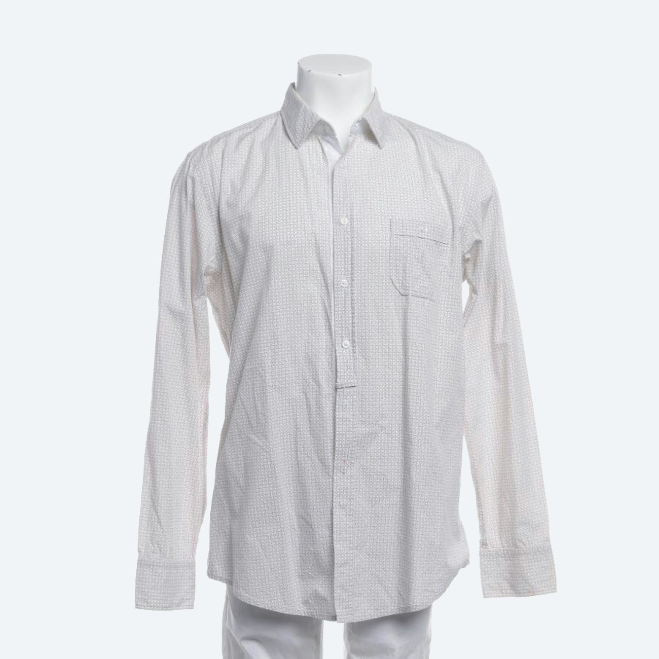 Image 1 of Casual Shirt XL Cream in color White | Vite EnVogue