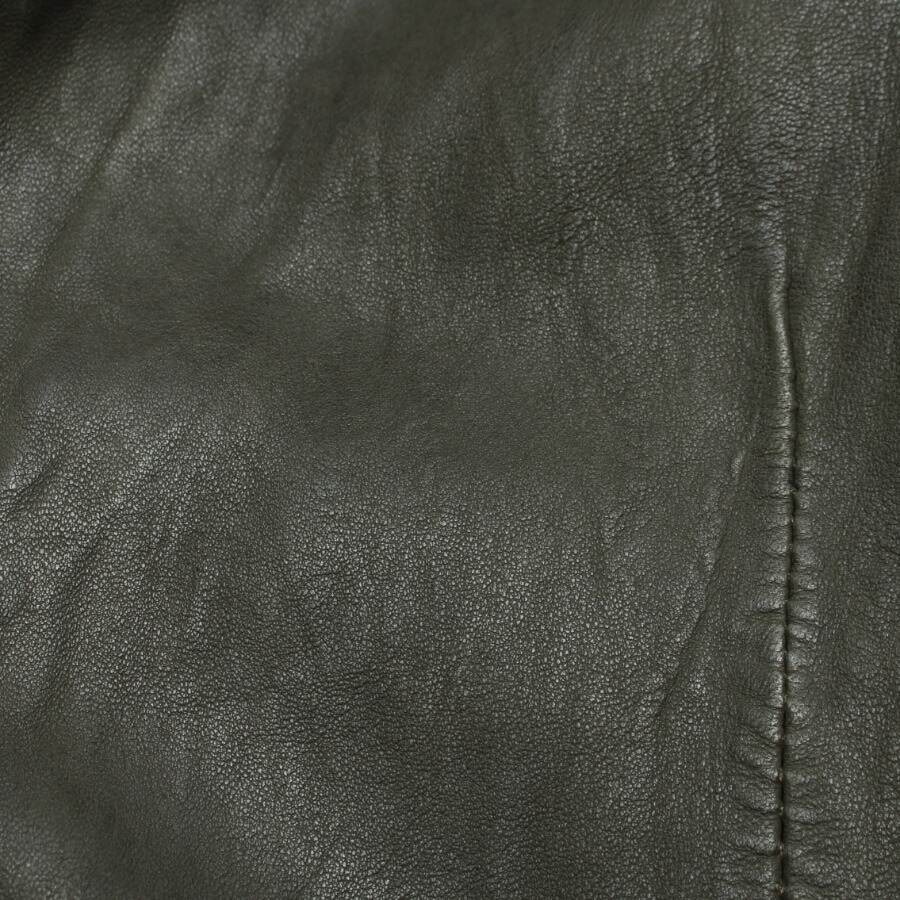 Image 5 of LeatherJacket S Dark Green in color Green | Vite EnVogue