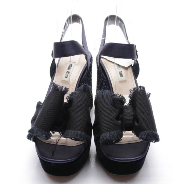 Heeled Sandals EUR 38.5 Navy | Vite EnVogue