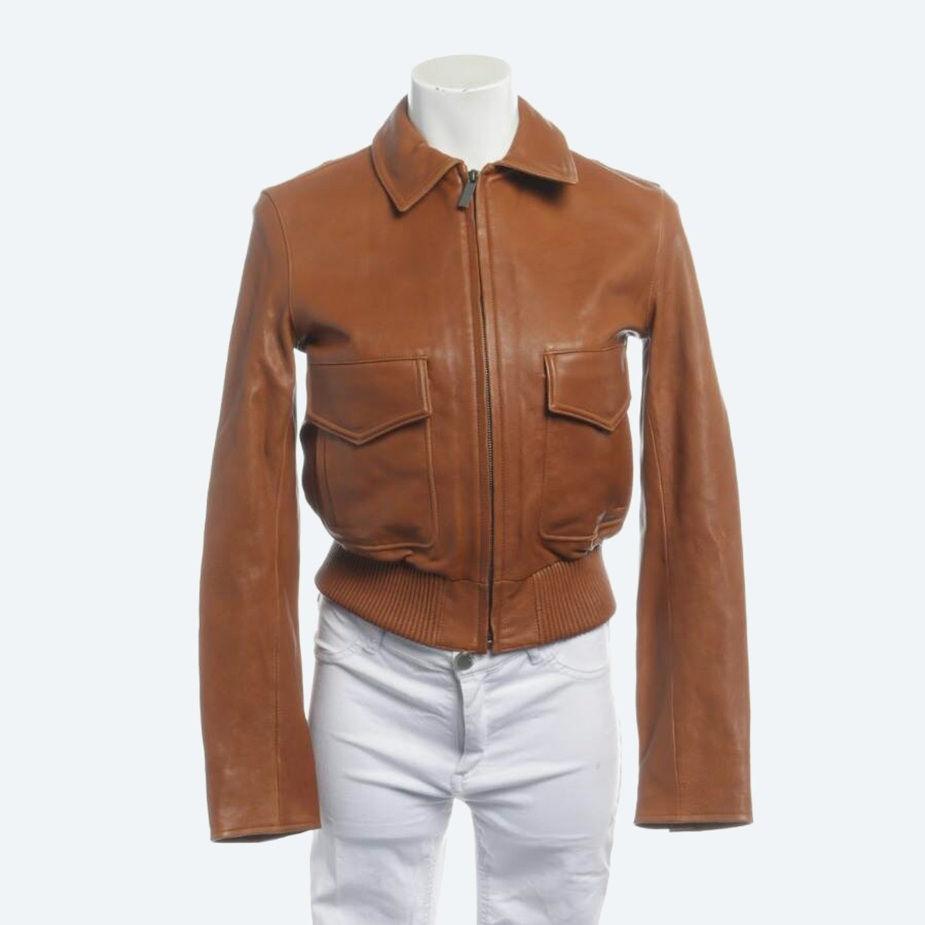 Image 1 of LeatherJackets S Chocolate in color Brown | Vite EnVogue
