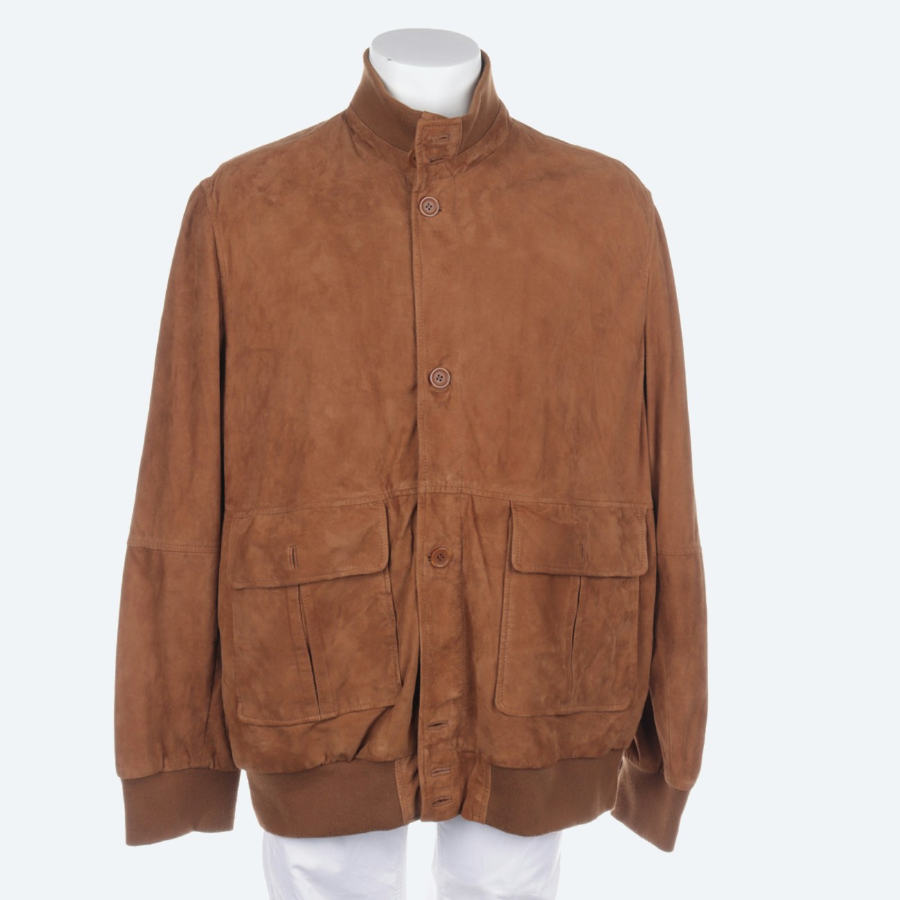 Image 1 of Leather Jacket 54 Camel in color Brown | Vite EnVogue