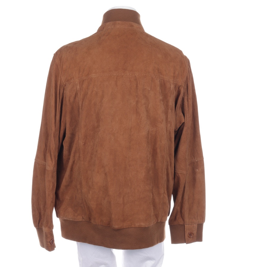 Image 2 of Leather Jacket 54 Camel in color Brown | Vite EnVogue