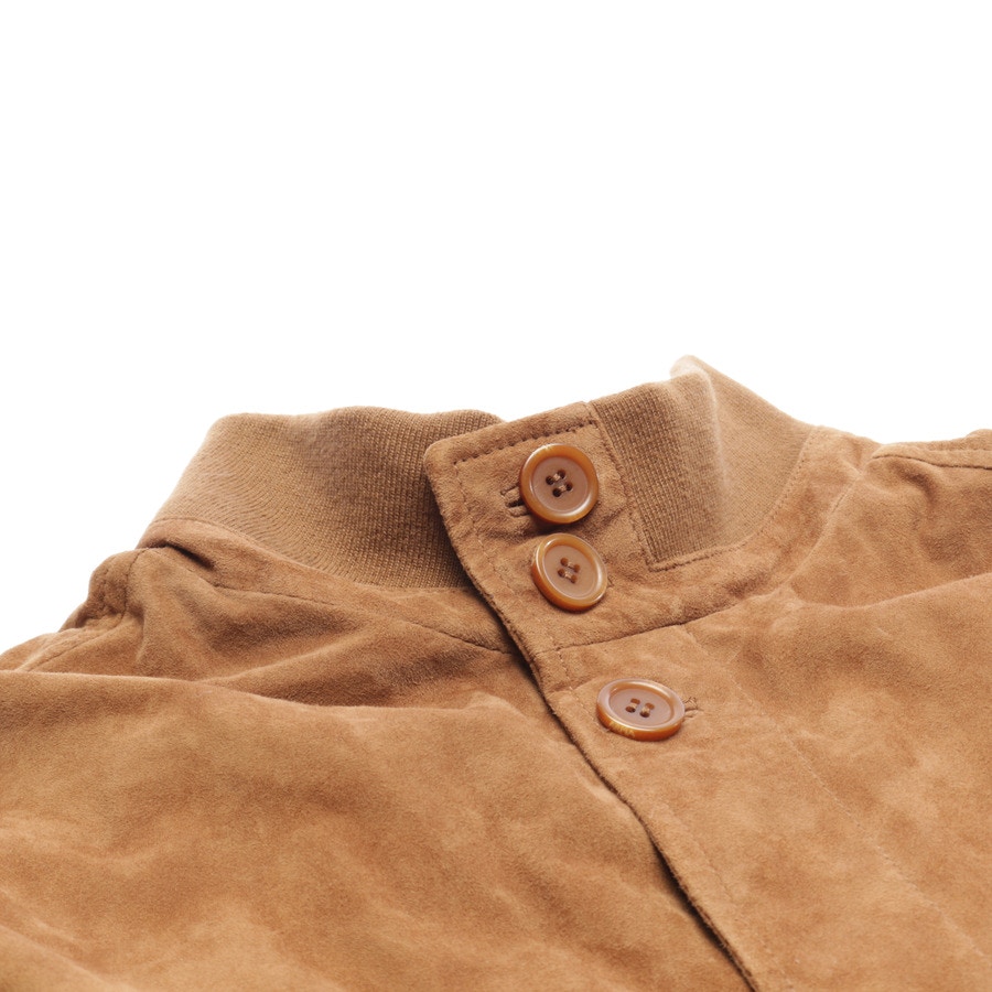 Image 3 of Leather Jacket 54 Camel in color Brown | Vite EnVogue