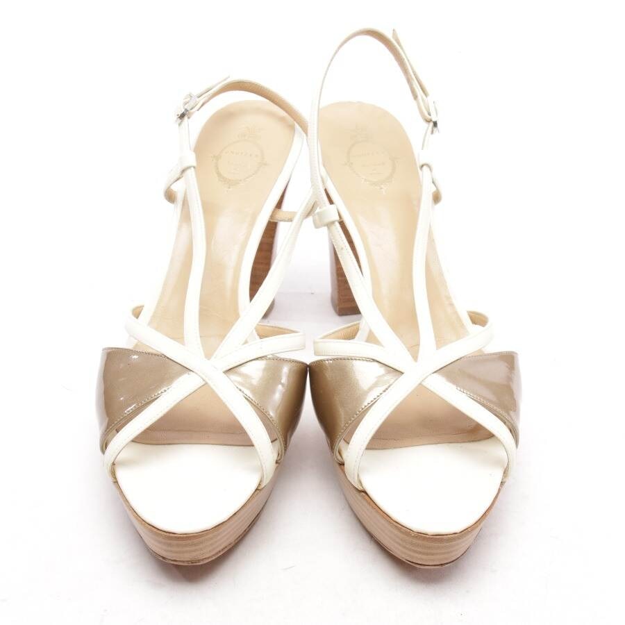 Image 2 of Heeled Sandals EUR 39.5 Cream in color White | Vite EnVogue