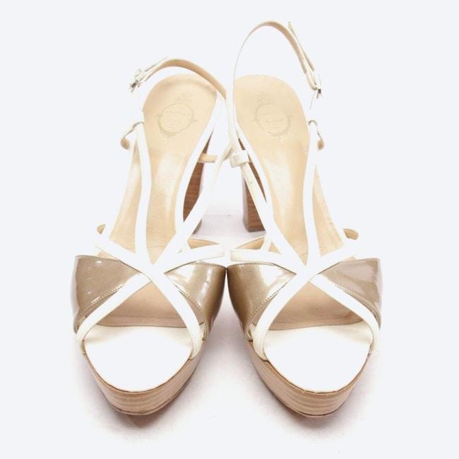 Image 2 of Heeled Sandals EUR 39.5 Cream in color White | Vite EnVogue