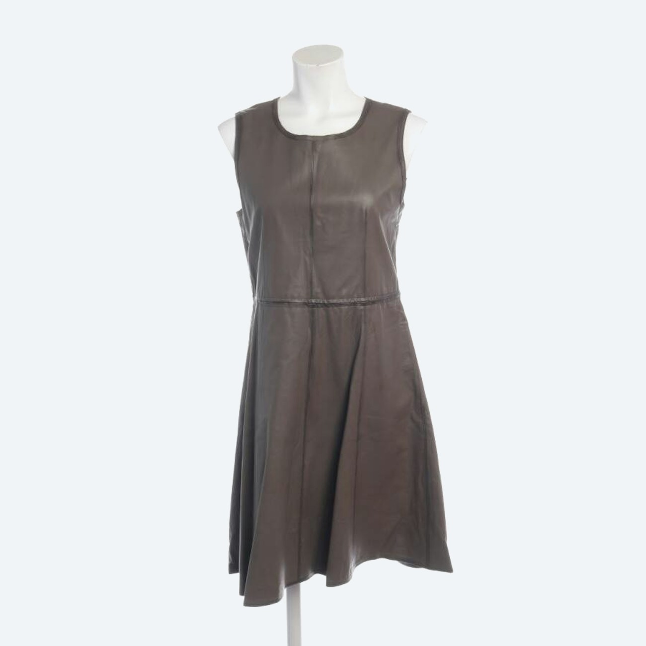 Image 1 of Leather Dress 36 Dark Green in color Green | Vite EnVogue