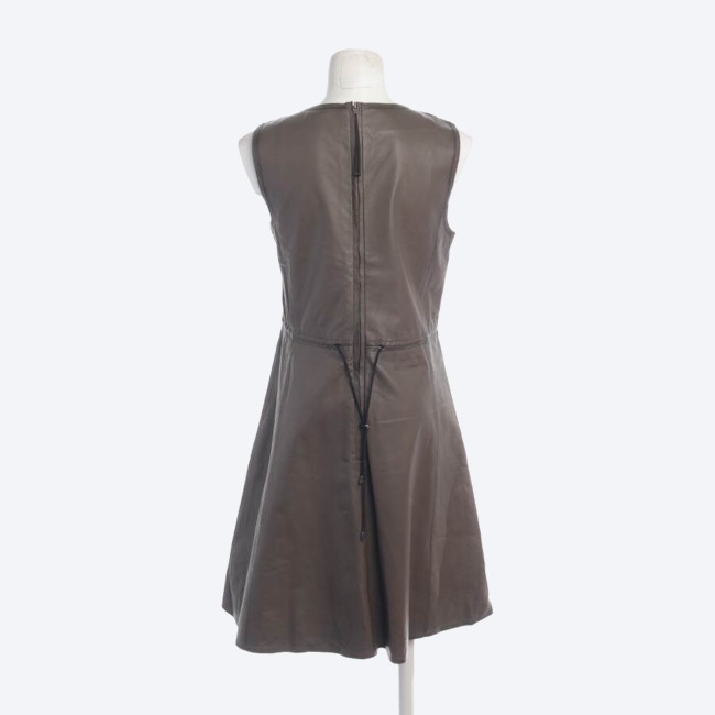 Image 2 of Leather Dress 36 Dark Green in color Green | Vite EnVogue