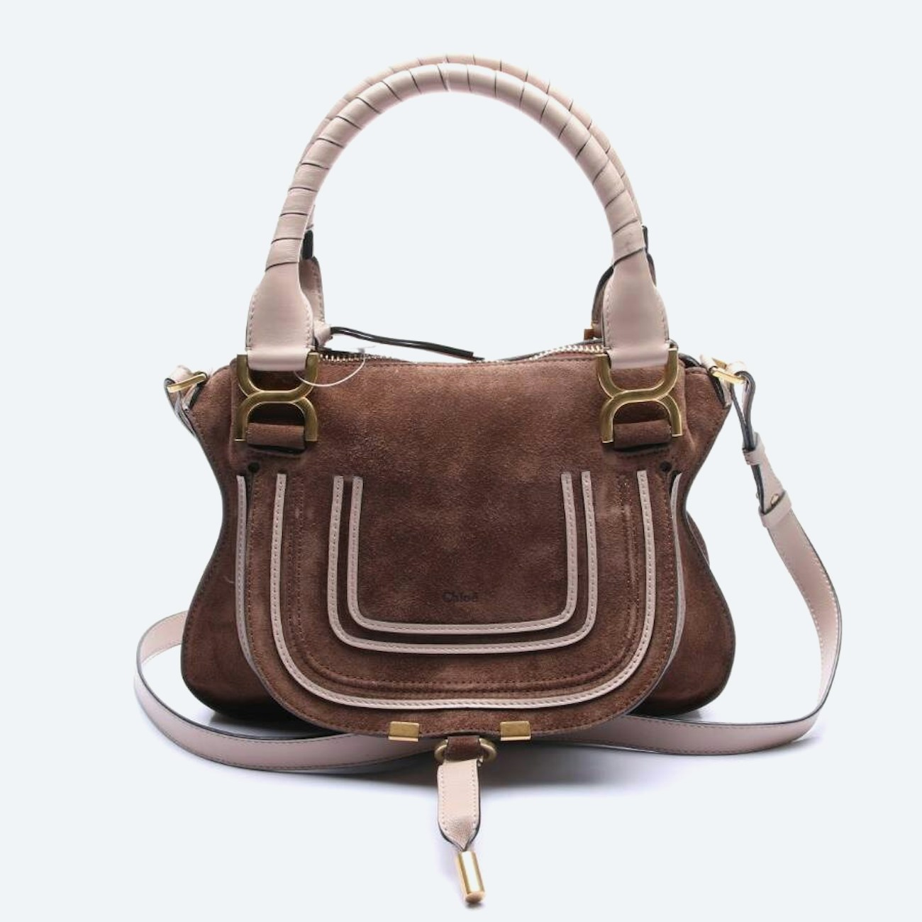 Image 1 of Marcie Tote Bag Small Handbag Brown in color Brown | Vite EnVogue