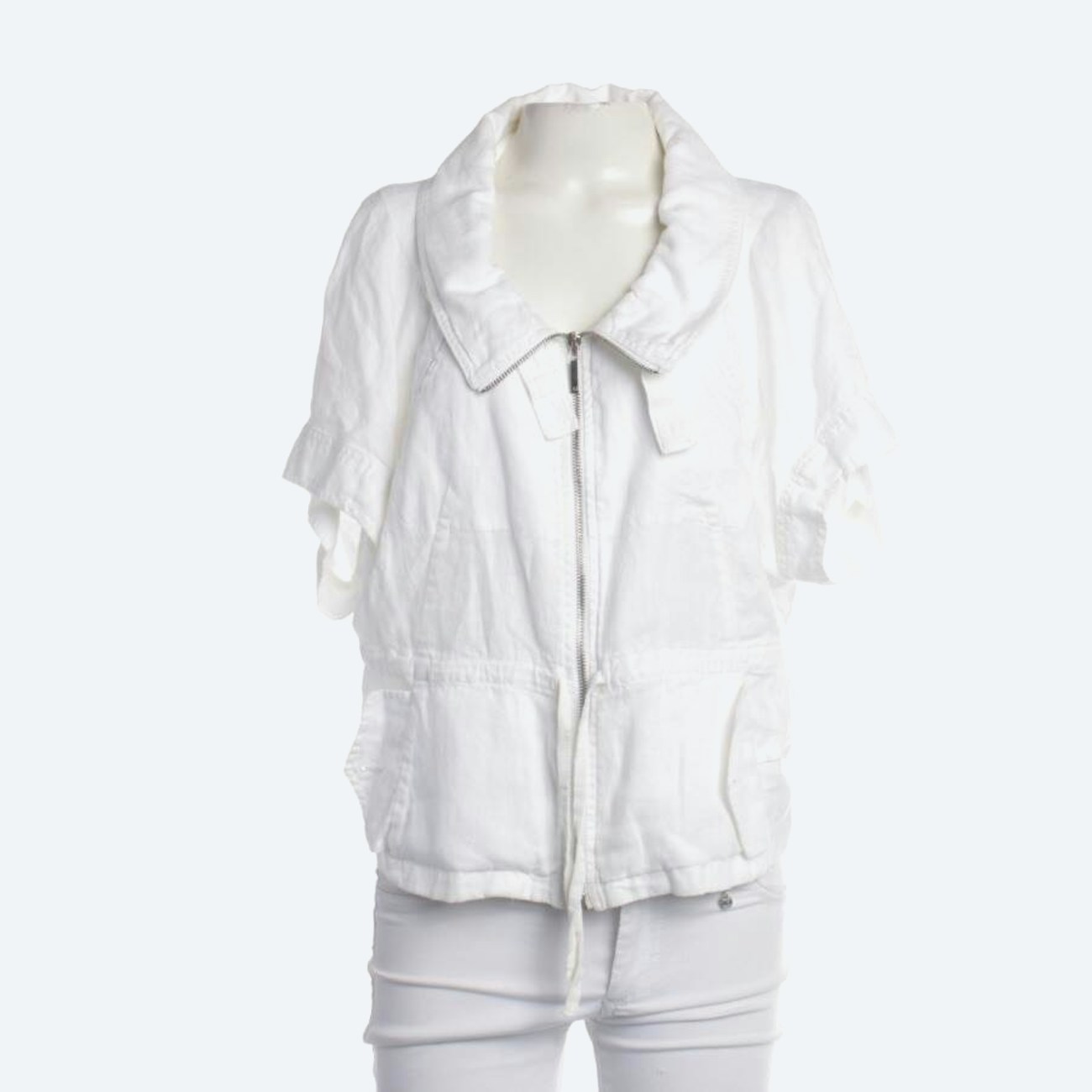 Image 1 of Linen Blazer 32 White in color White | Vite EnVogue