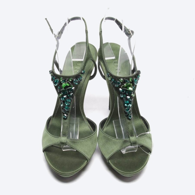 Image 2 of Heeled Sandals EUR38 Darkgreen in color Green | Vite EnVogue