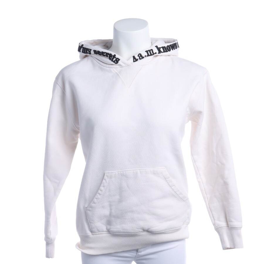 Image 1 of Hooded Sweatshirt XS Cream in color White | Vite EnVogue