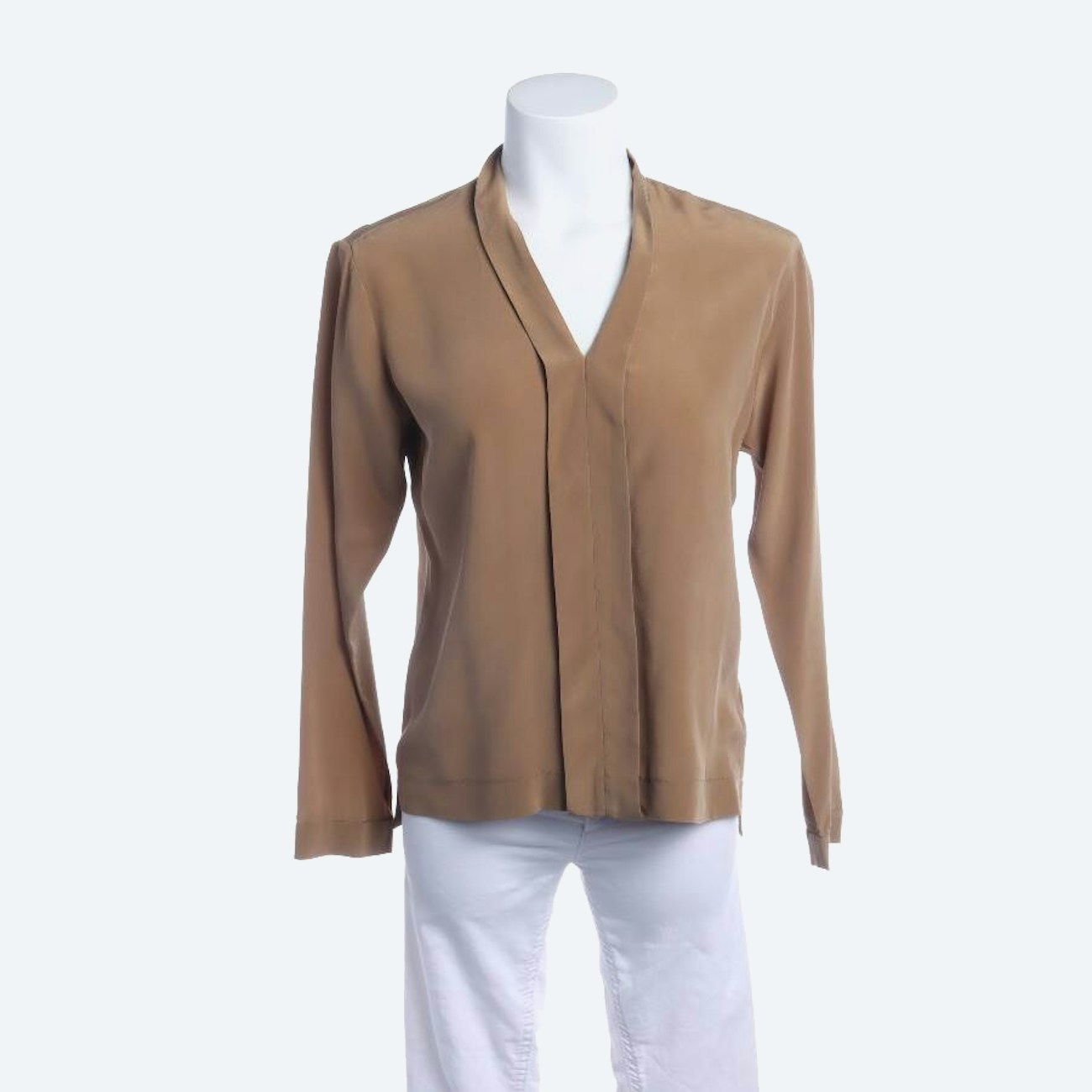 Image 1 of Silk Blouse 34 Brown in color Brown | Vite EnVogue
