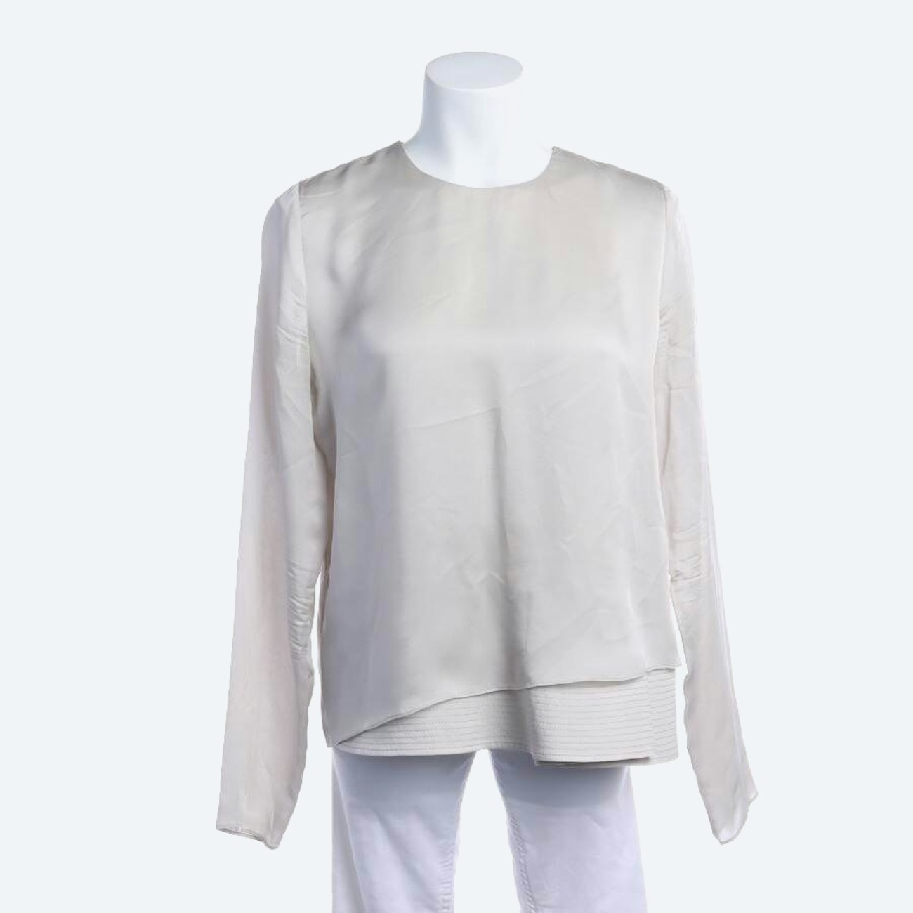 Image 1 of Silk Blouse 40 Light Gray in color Gray | Vite EnVogue