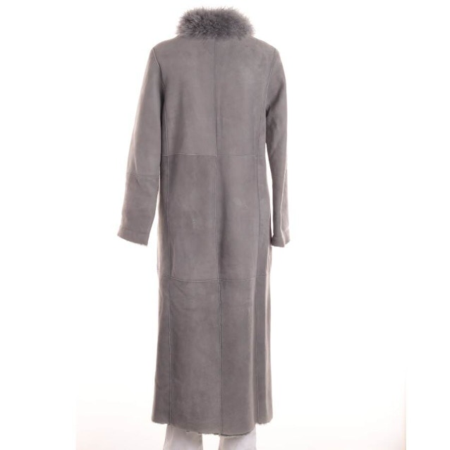 Leather Coat 40 Gray | Vite EnVogue