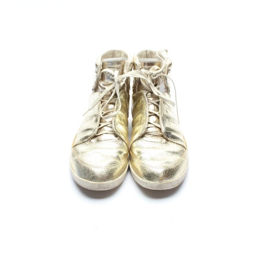 Image 2 of High-Top Sneakers EUR 42.5 Gold in color Metallic | Vite EnVogue
