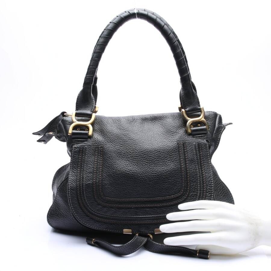 Image 4 of Marcie Tote Bag Medium Handbag Black in color Black | Vite EnVogue