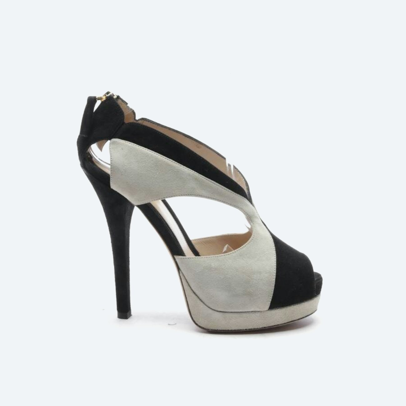Image 1 of Heeled Sandals EUR 39 Lightgray in color Gray | Vite EnVogue