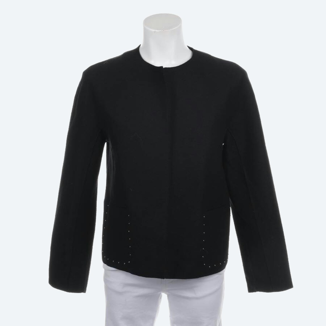 Image 1 of Wool Blazer 38 Black in color Black | Vite EnVogue