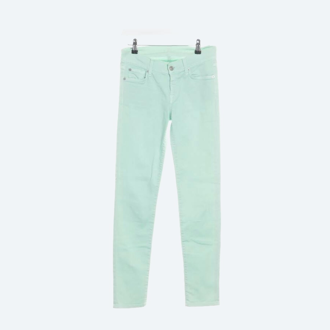 Image 1 of Jeans Slim Fit W26 Light Green in color Green | Vite EnVogue