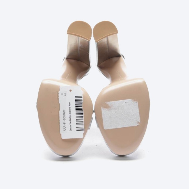Image 4 of Heeled Sandals EUR 36 Silver in color Metallic | Vite EnVogue