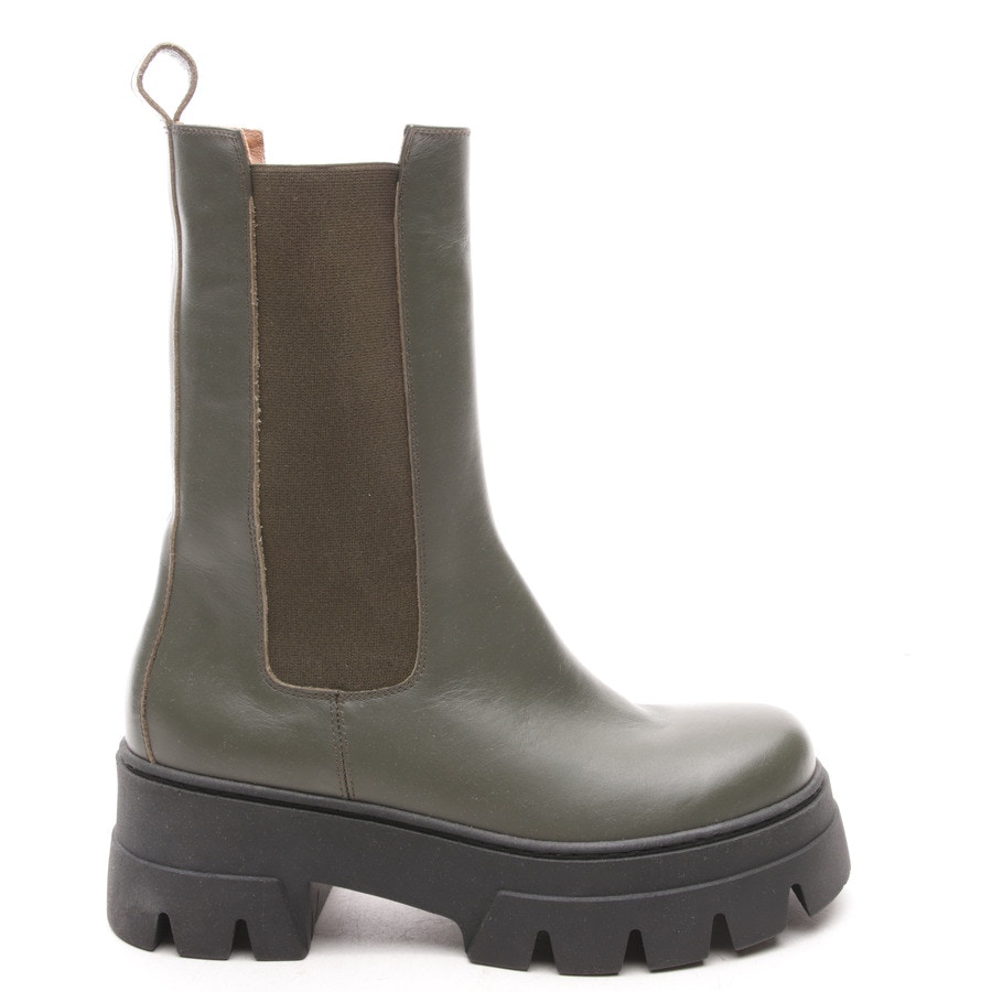 Image 1 of Ankle Boots EUR38 Darkgreen in color Green | Vite EnVogue