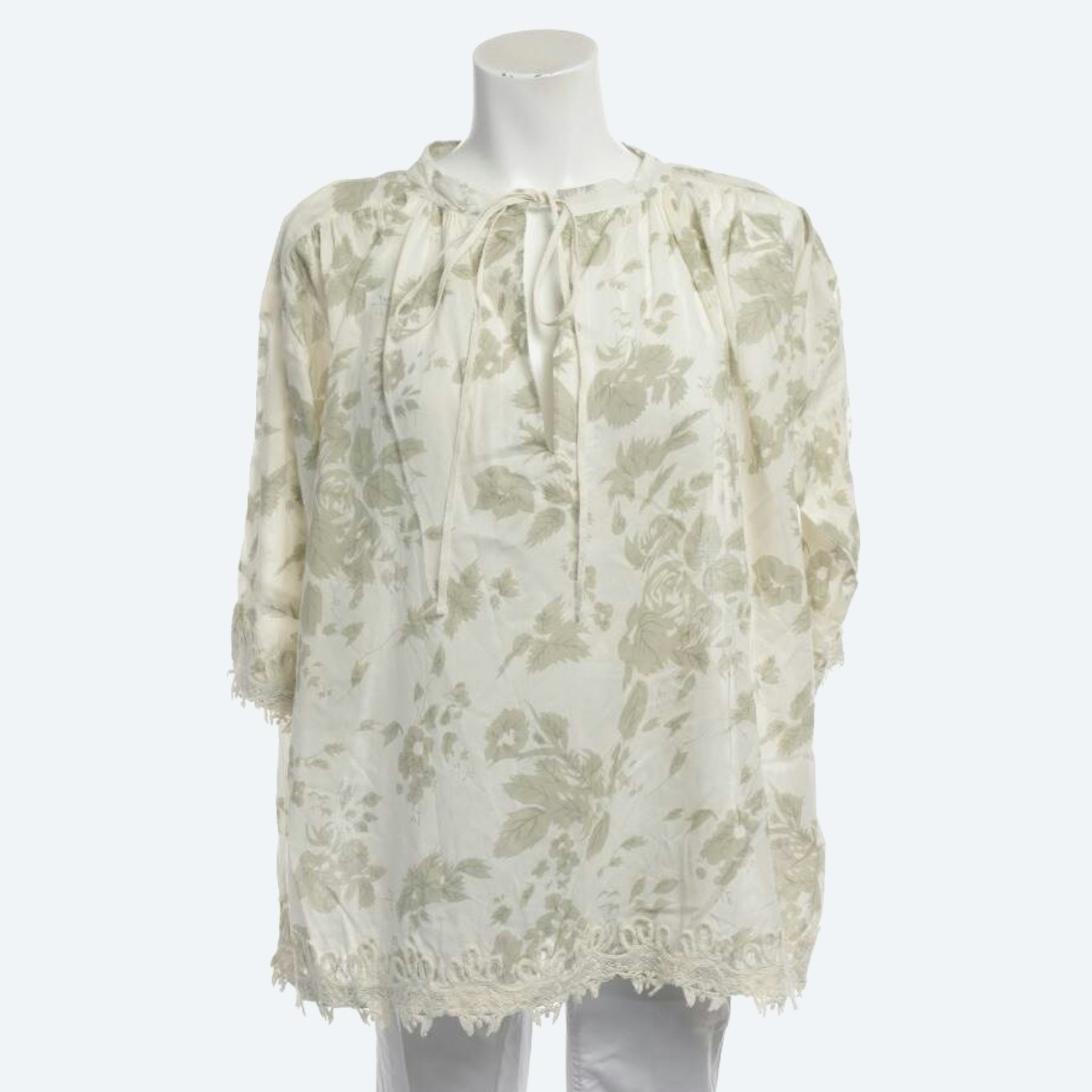 Image 1 of Shirt Blouse S Green in color Green | Vite EnVogue