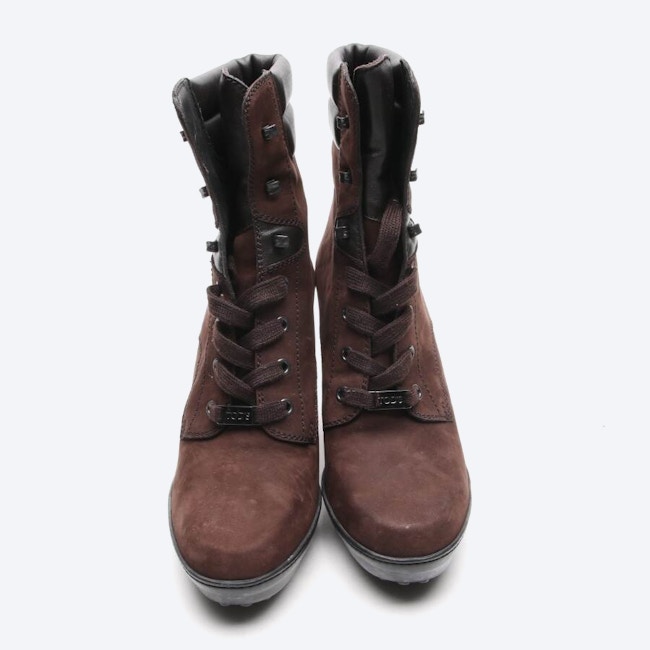 Image 2 of Ankle Boots EUR 39.5 Dark Brown in color Brown | Vite EnVogue