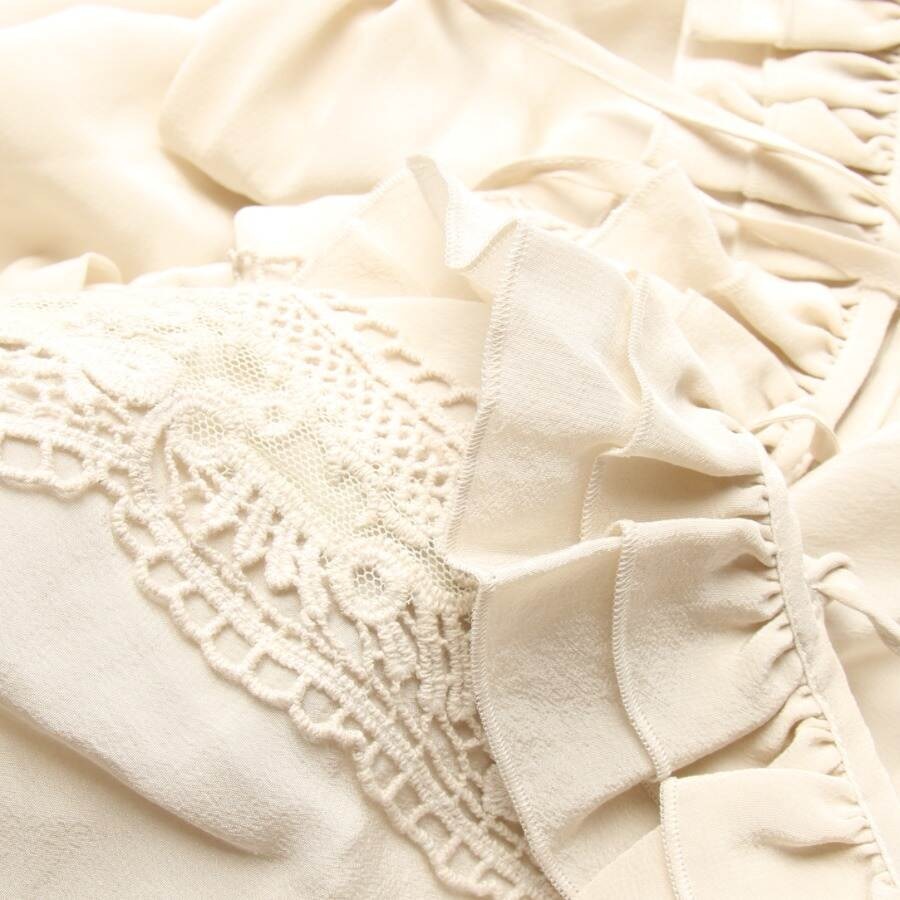 Image 3 of Silk Blouse 42 Beige in color White | Vite EnVogue