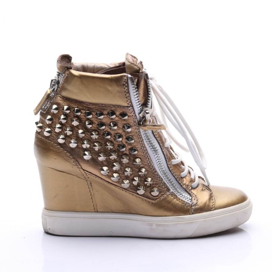 Image 1 of High-Top Sneakers EUR 36 Gold in color Metallic | Vite EnVogue