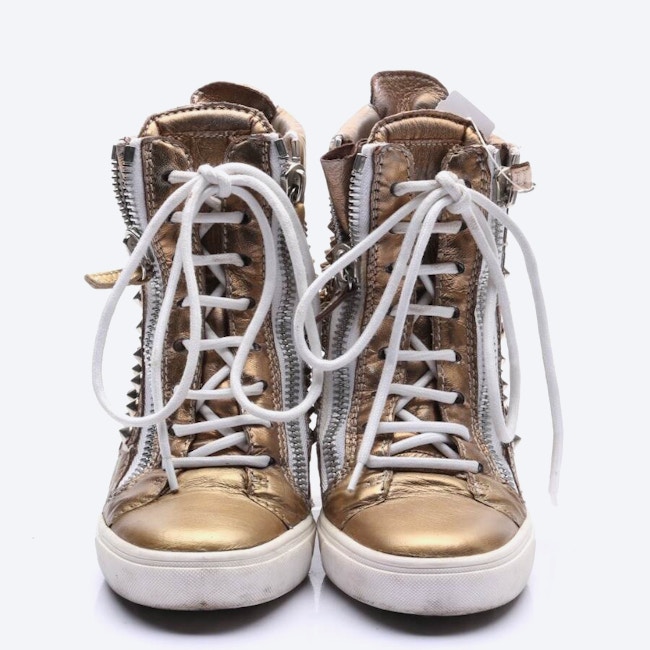Image 2 of High-Top Sneakers EUR 36 Gold in color Metallic | Vite EnVogue