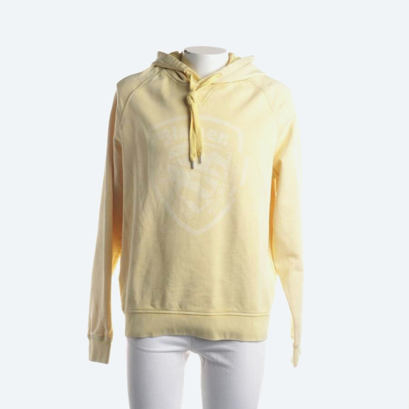 Image 1 of Hooded Sweatshirt XL Pastel Yellow in color Yellow | Vite EnVogue