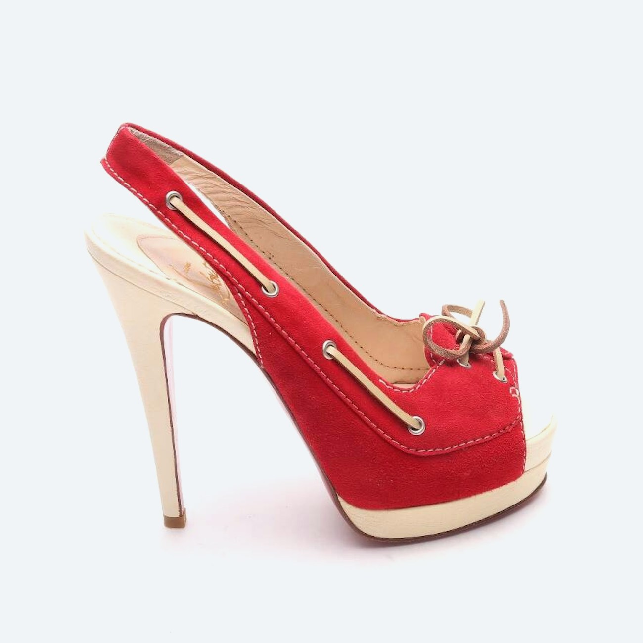 Image 1 of Heeled Sandals EUR 35.5 Red in color Red | Vite EnVogue