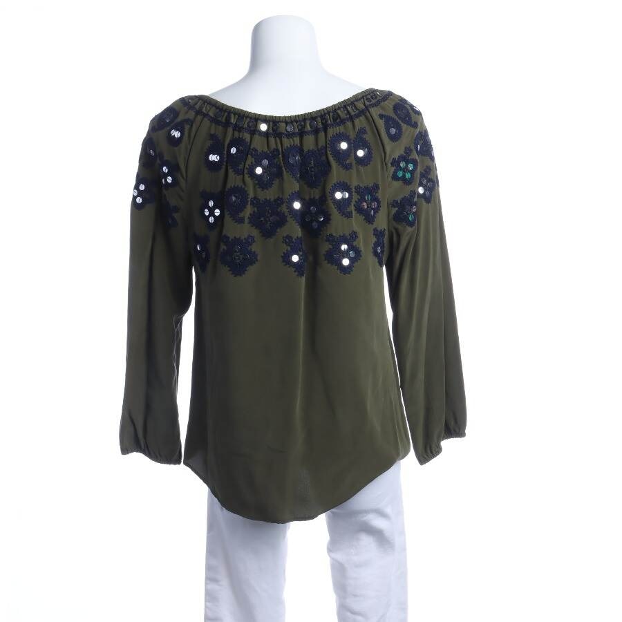 Image 2 of Silk Blouse 38 Olive Green in color Green | Vite EnVogue